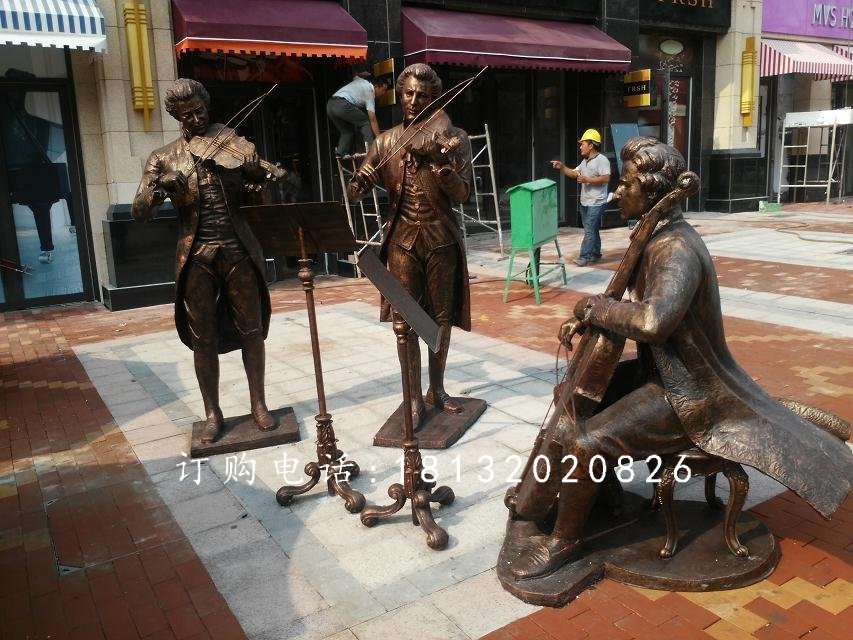 街頭音樂(lè)家雕塑,街頭賣唱雕塑