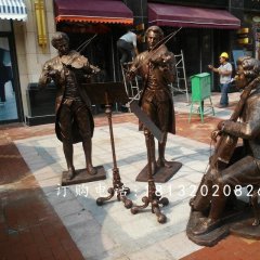 街頭音樂家雕塑，街頭賣唱雕塑