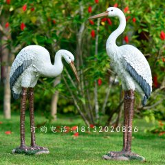 玻璃鋼仙鶴，玻璃鋼仿真仙鶴雕塑