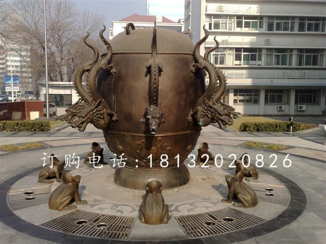 地震儀銅雕,地理學(xué)院景觀(guān)銅雕