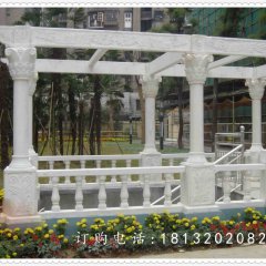 石雕走廊，公園景觀雕塑