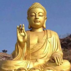 銅雕如來佛祖，黃銅佛像雕塑