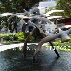 大雁銅雕，廣場大雁銅雕