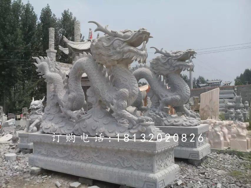 龍石雕，青龍石雕，青石龍雕塑 (1)