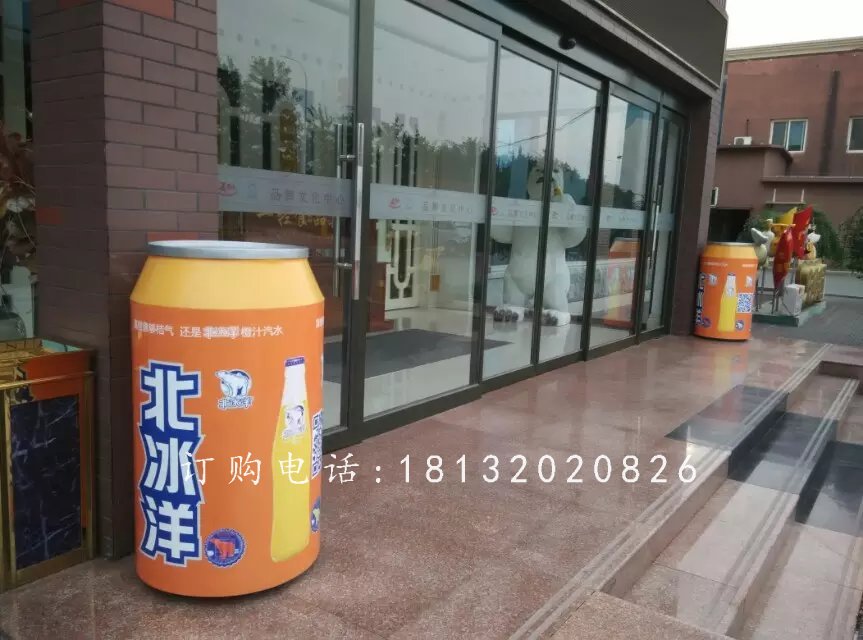 玻璃鋼易拉罐，仿真玻璃鋼雕塑