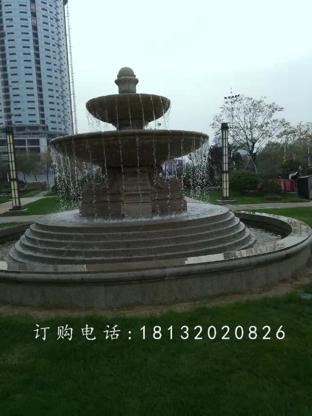 噴泉石雕，小區(qū)歐式石噴泉