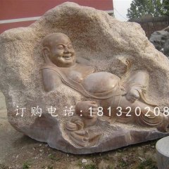 彌勒佛石雕，石材佛像雕塑