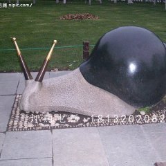 公園動(dòng)物石雕，大理石蝸牛