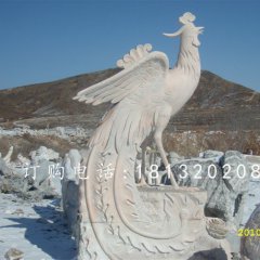 鳳凰石雕，晚霞紅動(dòng)物石雕
