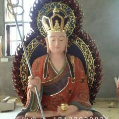 玻璃鋼地藏王菩薩，佛像雕塑
