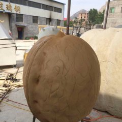 核桃雕塑，仿真玻璃鋼雕塑