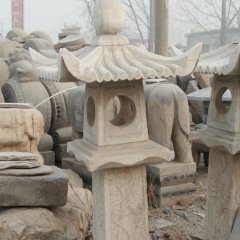 石燈雕塑，大理石仿古燈