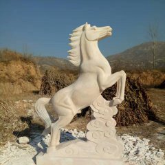 馬踏祥云石雕，廣場(chǎng)石雕馬