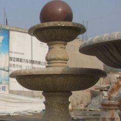 風(fēng)水球石雕，大理石風(fēng)水球噴泉雕塑