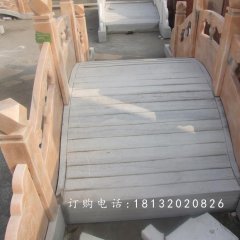 晚霞紅石拱橋雕塑，公園小橋石雕