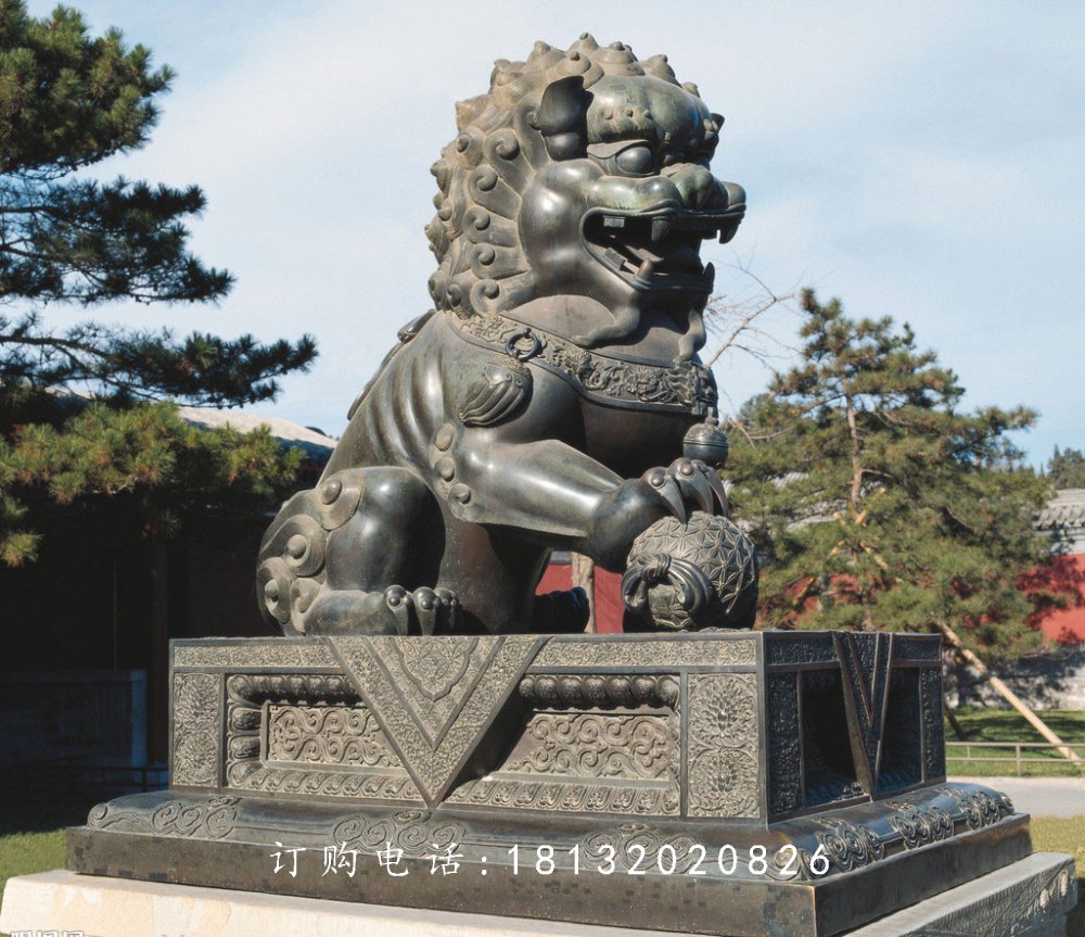 銅雕獅子,銅雕動物雕塑