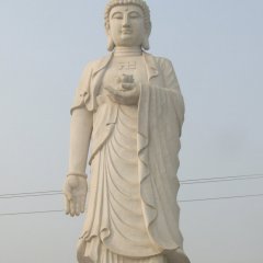 立式觀音石雕，石雕佛像
