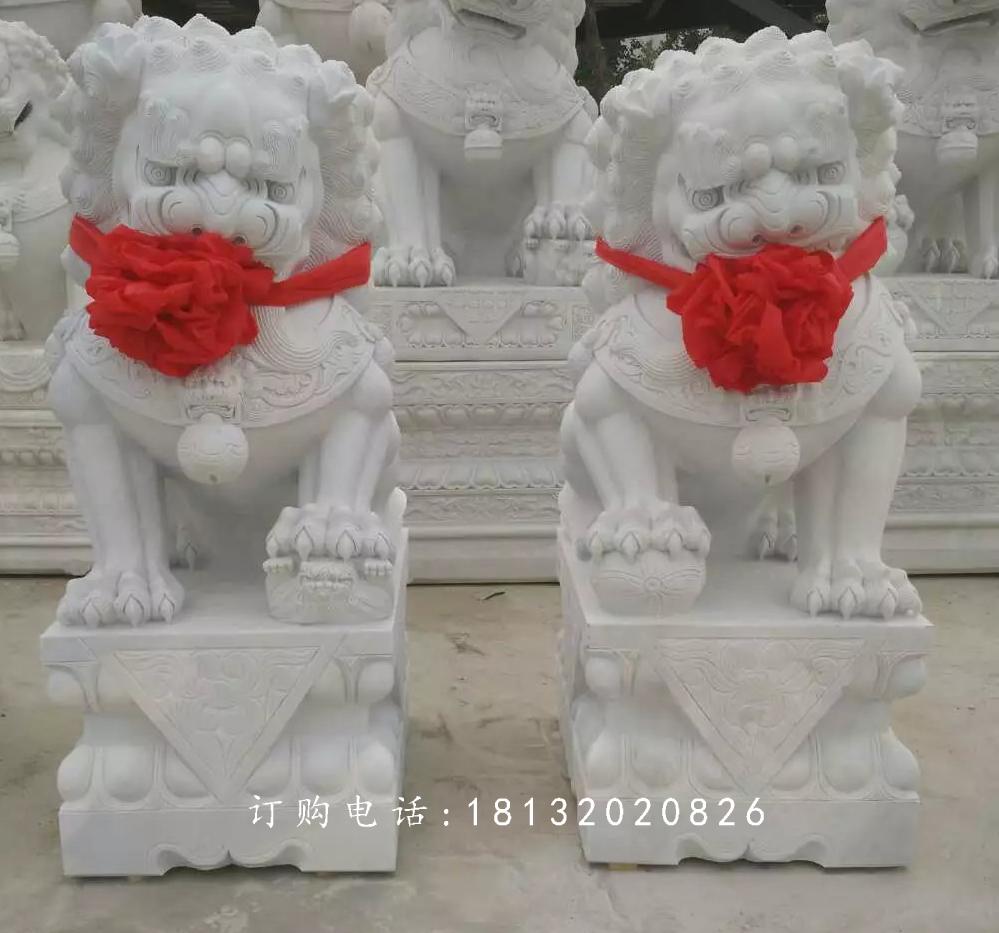 北京獅，漢白玉獅子雕塑