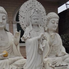 觀音菩薩石雕，大理石觀音雕塑