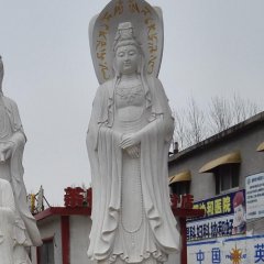 三面觀音石雕，大型觀音石雕