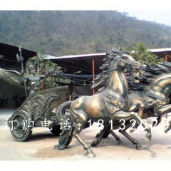 阿波羅戰(zhàn)車銅雕，廣場景觀銅雕