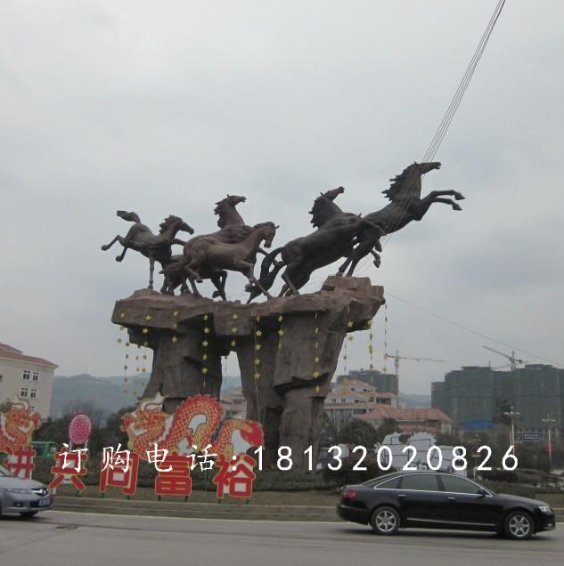 奔馬銅雕,廣場銅馬雕塑