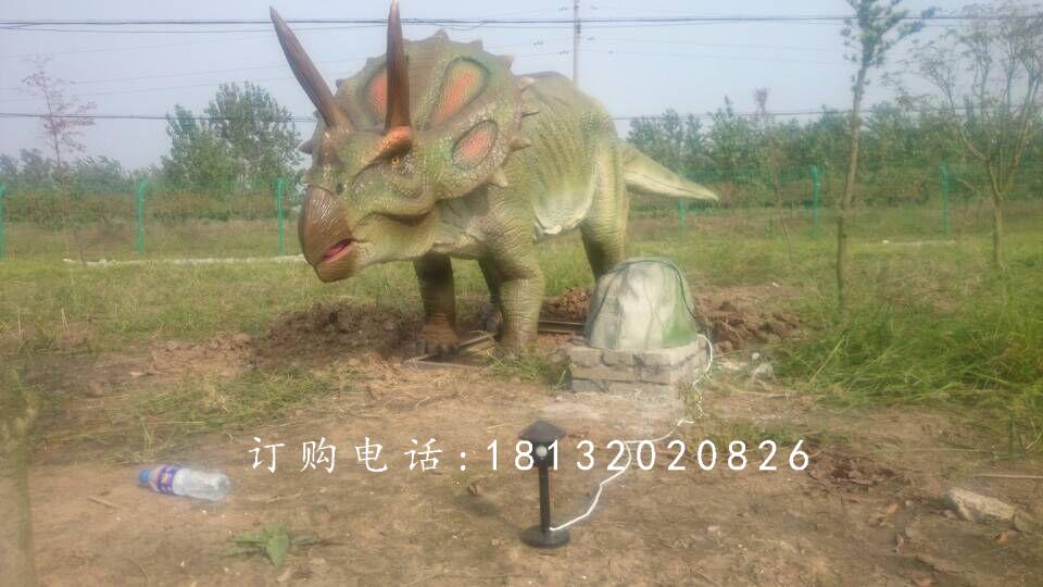 玻璃鋼恐龍雕塑，仿真恐龍雕塑 (4)