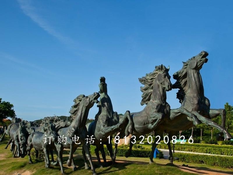 駿馬銅雕，廣場銅雕馬