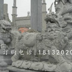 麒麟石雕，青石神獸石雕