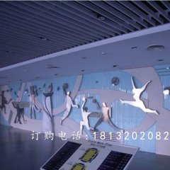 運(yùn)動浮雕，校園不銹鋼浮雕