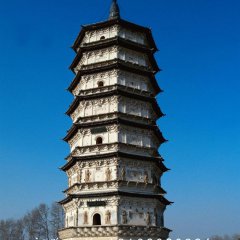 佛塔石雕，大理石佛塔雕塑