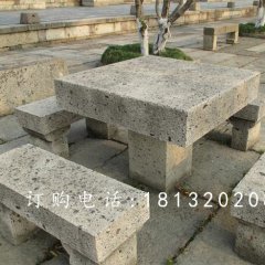 方桌石雕，長凳石雕，公園石桌凳