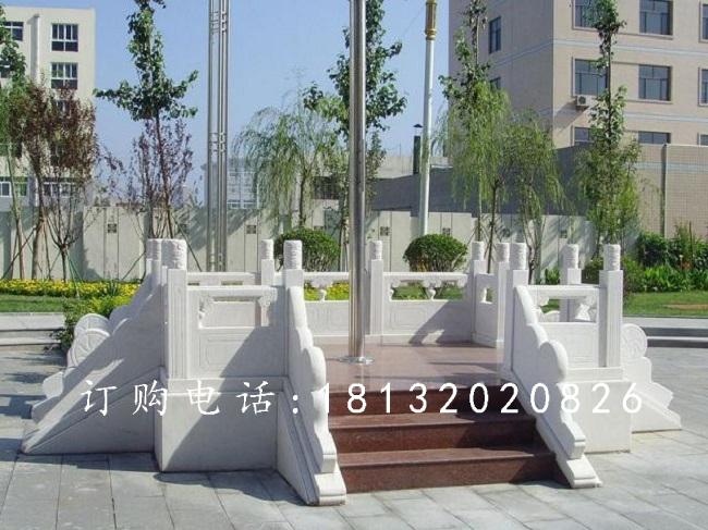 校園升旗臺石雕，漢白玉升旗臺雕塑