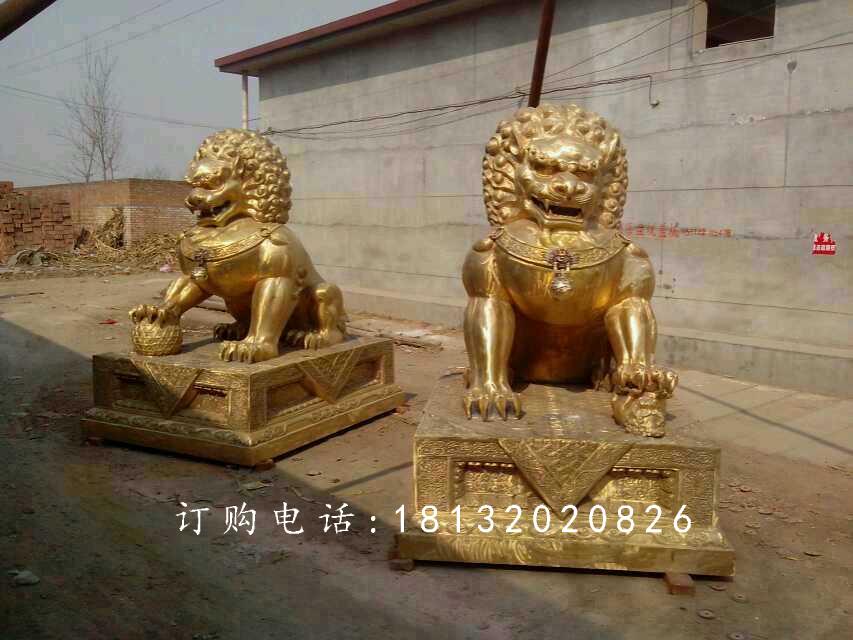 北京獅銅雕，廣場銅獅子雕塑
