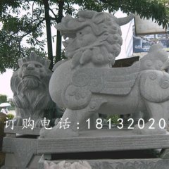 貔貅石雕，廣場大理石貔貅