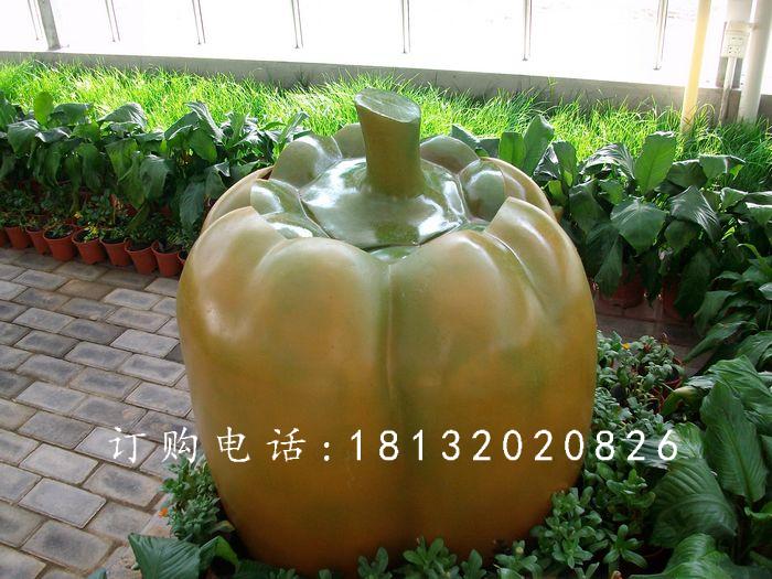 玻璃鋼柿子椒雕塑，玻璃鋼蔬菜雕塑