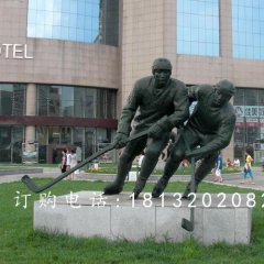 打高爾夫銅雕，廣場景觀銅雕