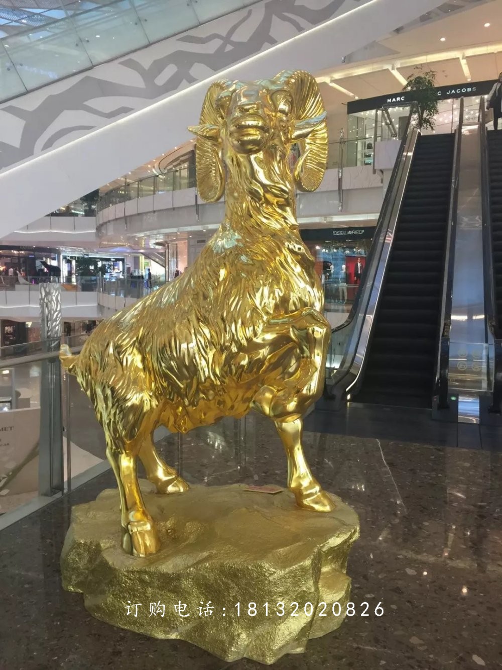 玻璃鋼綿羊,玻璃鋼仿銅動(dòng)物雕塑