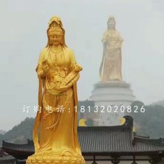 觀音菩薩銅雕，大型佛像雕塑