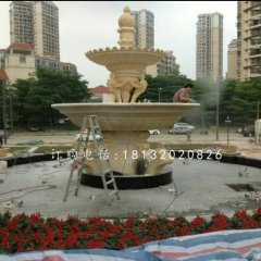花園噴泉石雕，石噴泉雕塑