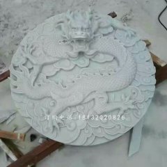 漢白玉石浮雕，石龍浮雕