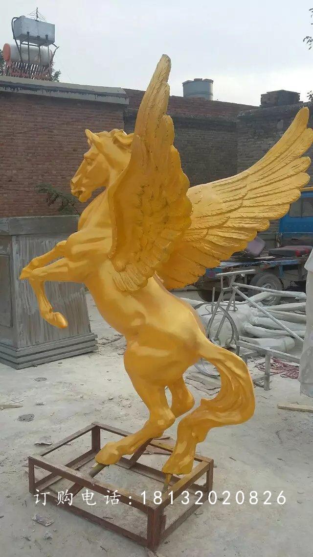 玻璃鋼飛馬雕塑，廣場(chǎng)玻璃鋼雕塑 (2)