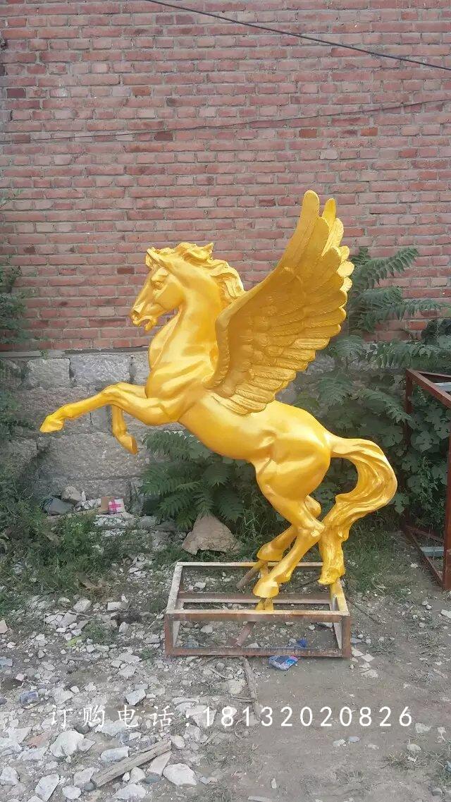 玻璃鋼飛馬雕塑，廣場(chǎng)玻璃鋼雕塑 (1)