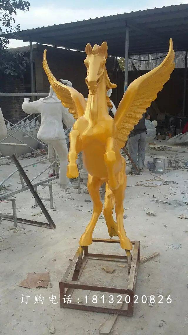 玻璃鋼飛馬雕塑，廣場(chǎng)玻璃鋼雕塑 (3)