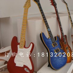 玻璃鋼吉他雕塑，玻璃鋼仿真樂(lè)器