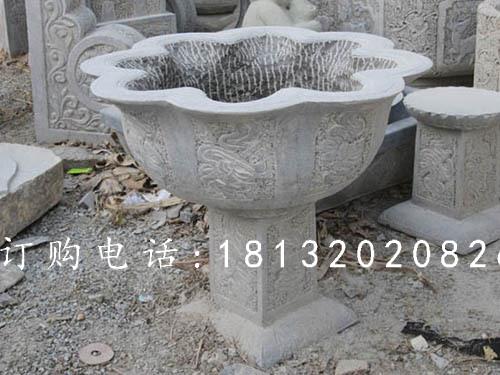 大理石花盆雕塑，花崗巖花盆
