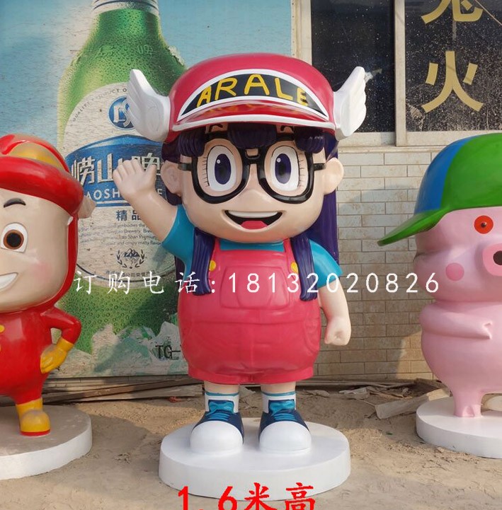 玻璃鋼卡通人物，阿拉蕾雕塑