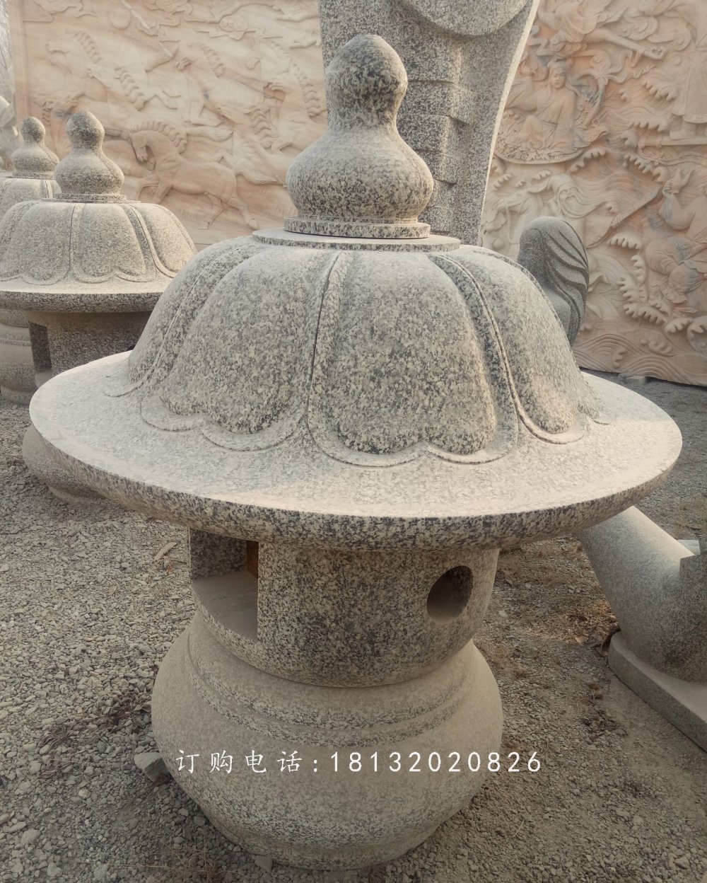 仿古石燈，寺廟石燈