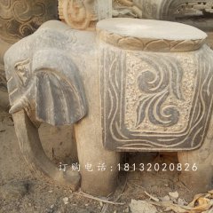 大象石凳，仿古石凳，仿古石雕