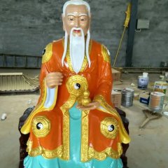 玻璃鋼太上老君雕塑，玻璃鋼道教神仙雕塑